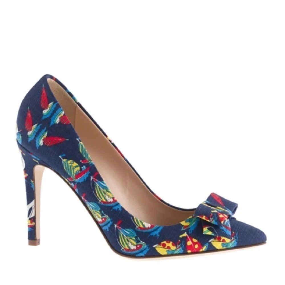J.Crew Collection Ratti Regatta Bow Sailboat Heels
